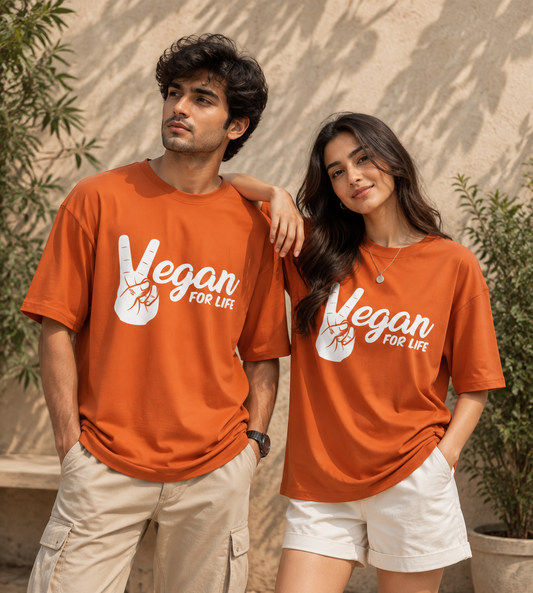 Vegan For Life (Orange)
