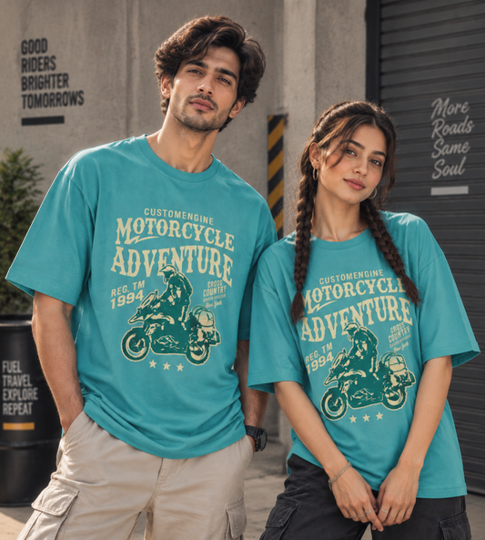 Motorcycle Adventure (Dusty Turquoise)