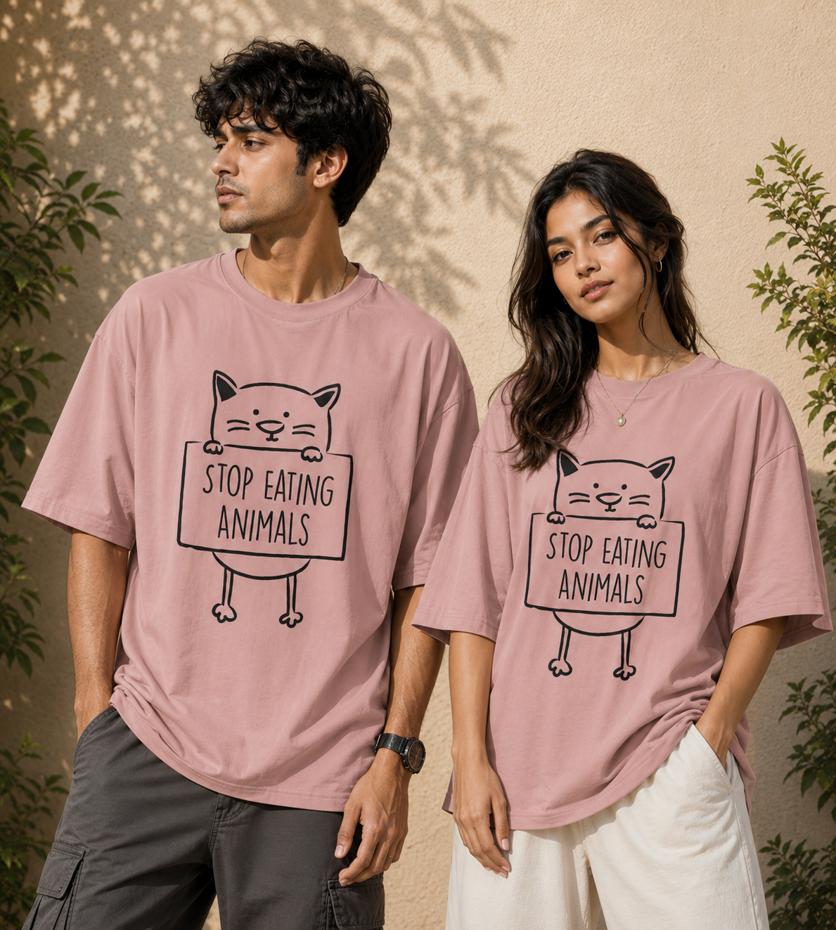 Stop Eating Animals (Pastel Pink)
