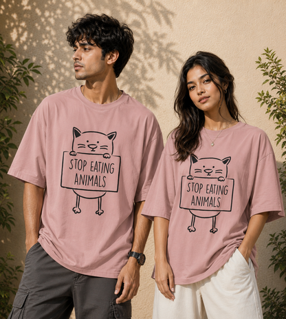 Stop Eating Animals (Pastel Pink)