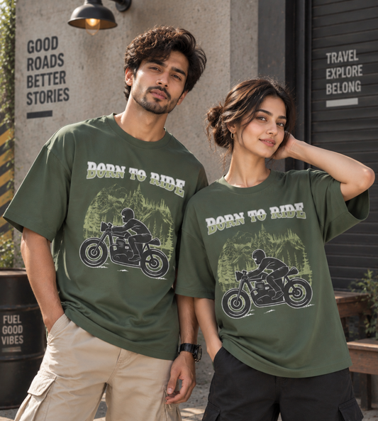 Born To Ride (Olive Green)