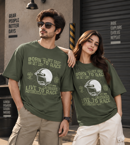 Born To Race (Olive Green)