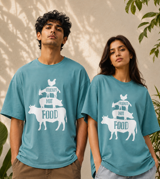 Friends Not Food (Dusty Turquoise)