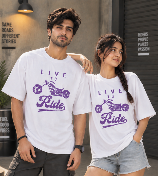Live To Ride (White)