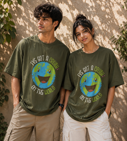I've Got A Crush On The Earth (Olive Green)