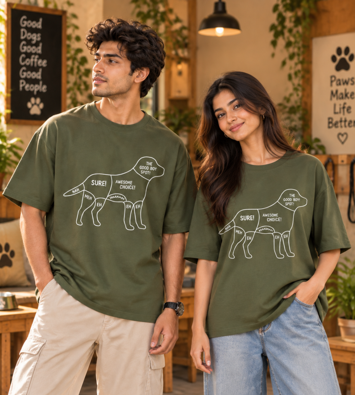 Dog Touch (Olive Green)