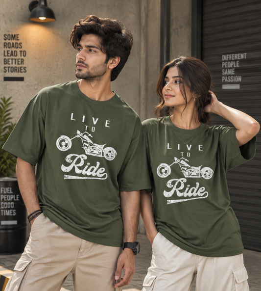 Live To Ride (Olive Green)