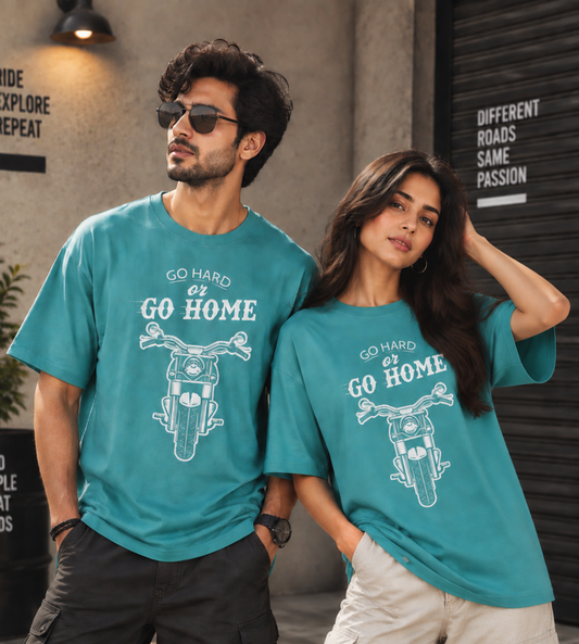 Go Hard Or Go Home (Dusty Turquoise)