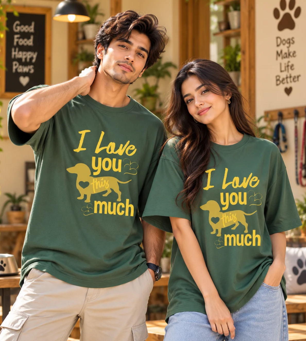 I Love You This Much (Forest Green)