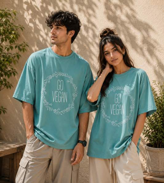 Go Vegan 02 (Dusty Turquoise)