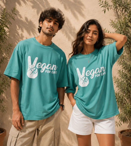 Vegan For Life (Dusty Turquoise)