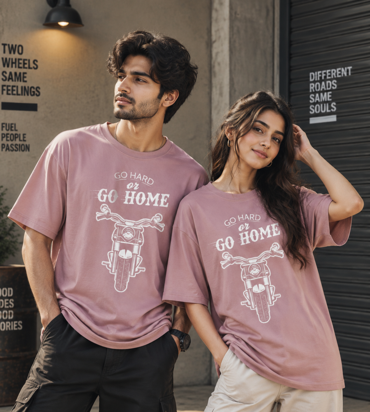 Go Hard Or Go Home (Pastel Pink)