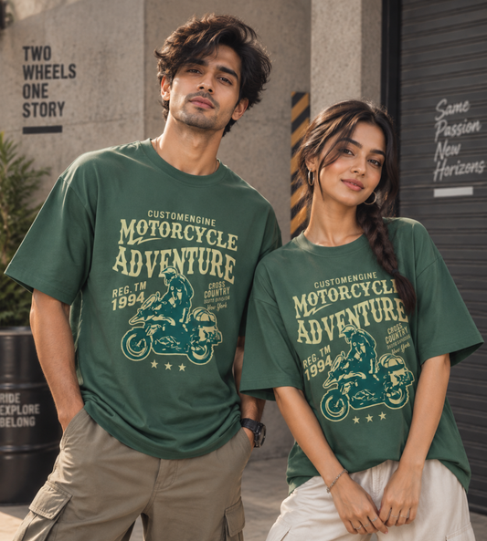 Motorcycle Adventure (Forest Green)