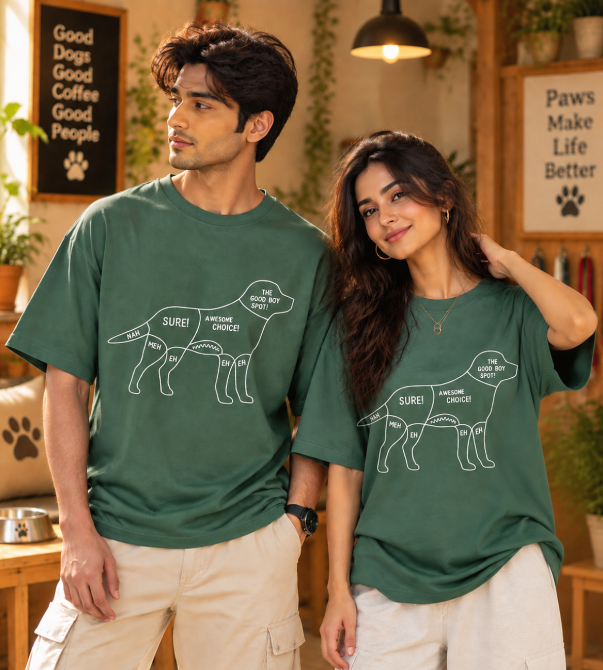 Dog Touch (Forest Green)