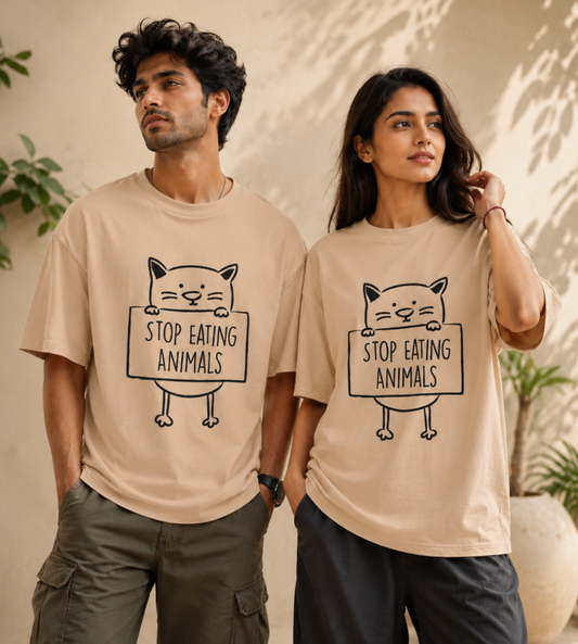 Stop Eating Animals (Beige)