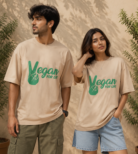 Vegan For Life (Beige)