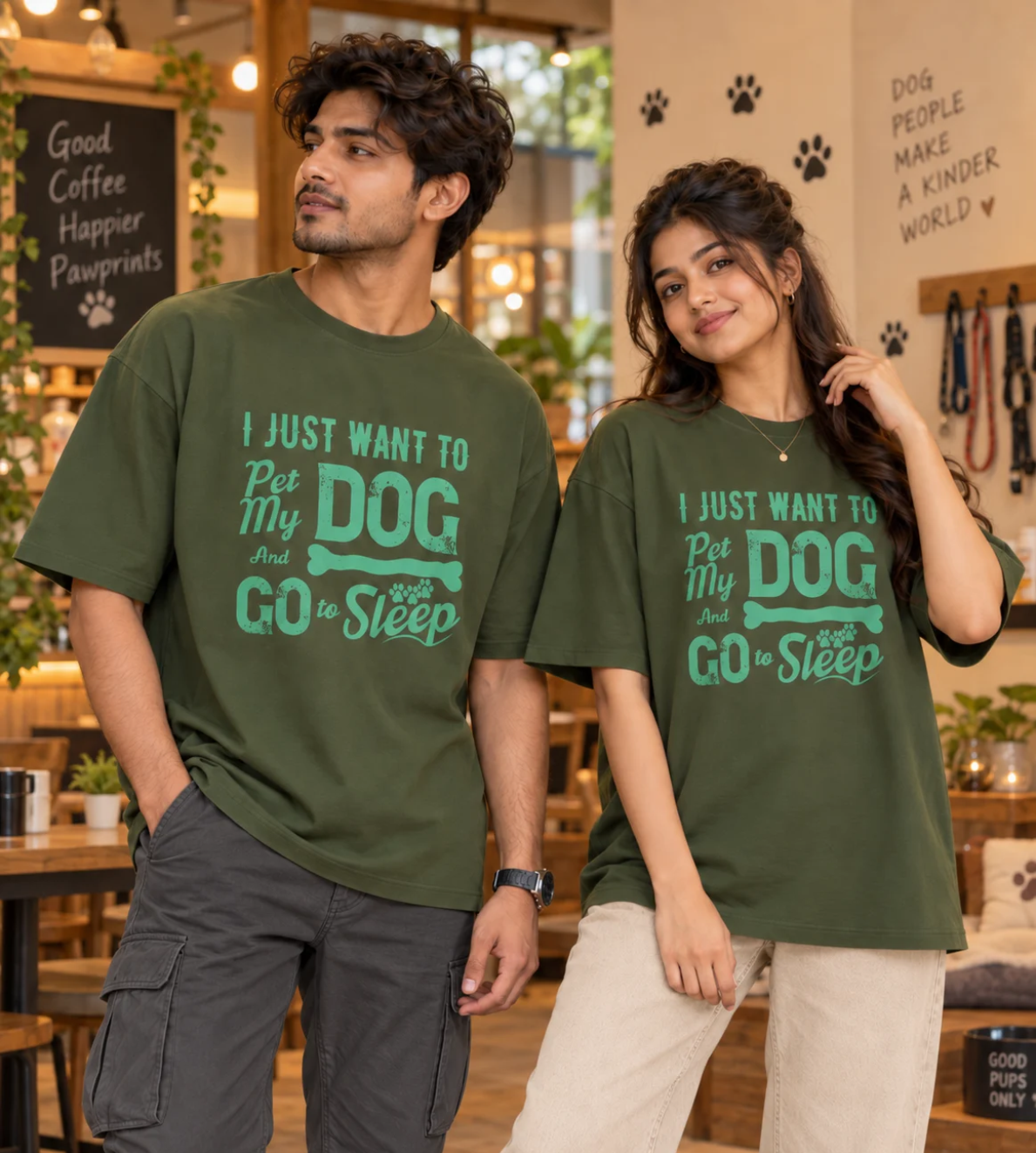 I Just Want To Pet My Dog (Olive Green)