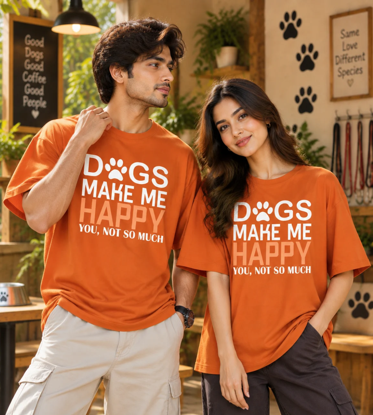 Dogs Make Me Happy (Orange)