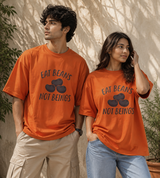 Eat Beans Not Beings (Orange)
