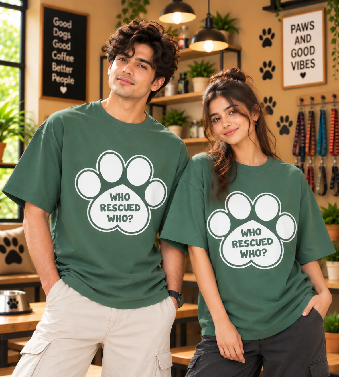 Who Rescued Who (Forest Green)