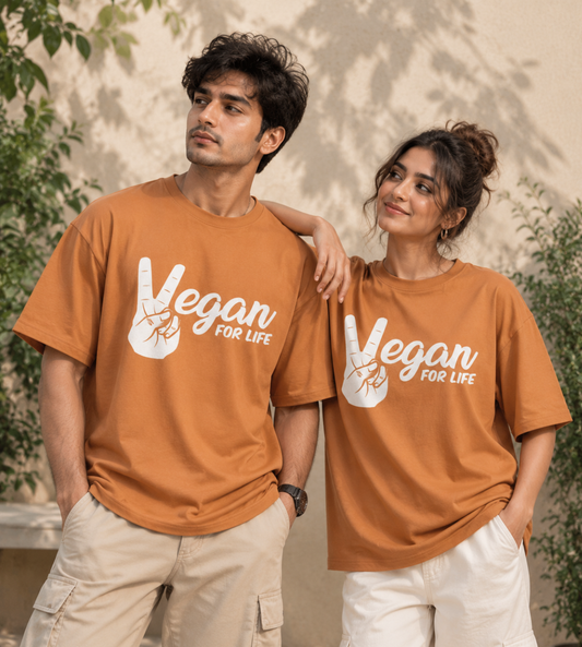 Vegan For Life (Peach)