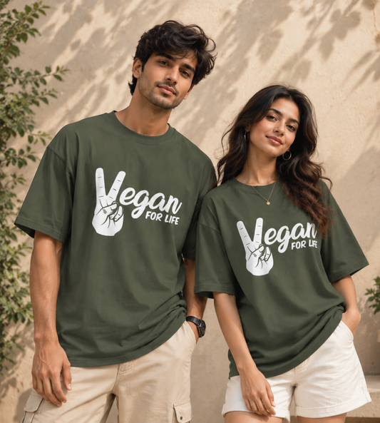 Vegan For Life (Olive Green)