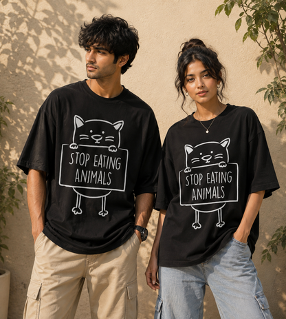 Stop Eating Animals (Black)