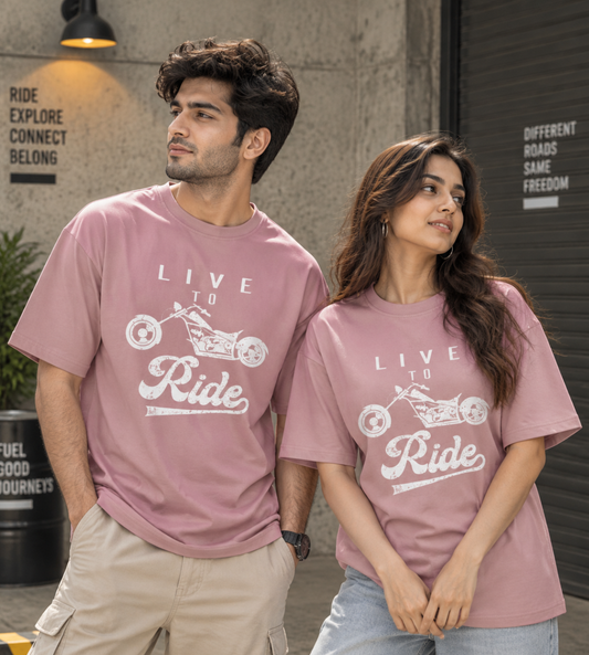 Live To Ride (Pastel Pink)