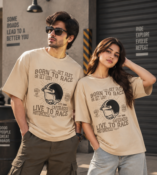Born To Race (Beige)