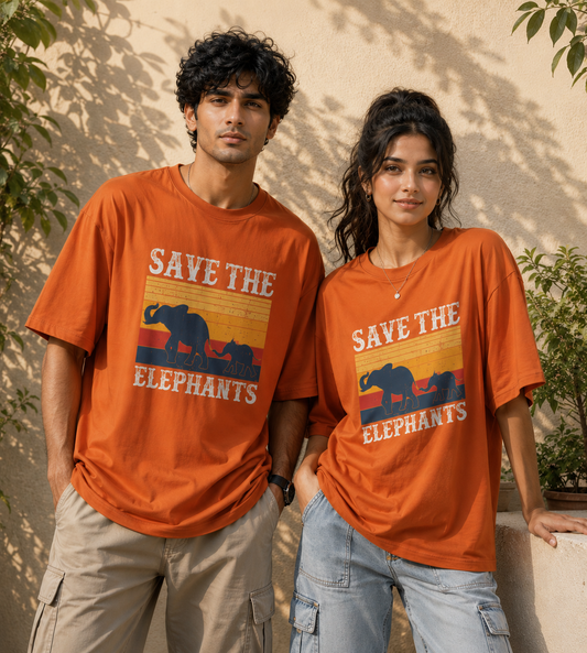 Save The Elephants (Orange)