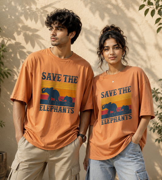 Save The Elephants (Peach)