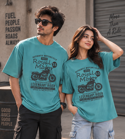Authentic Motorcycle (Dusty Turquoise)