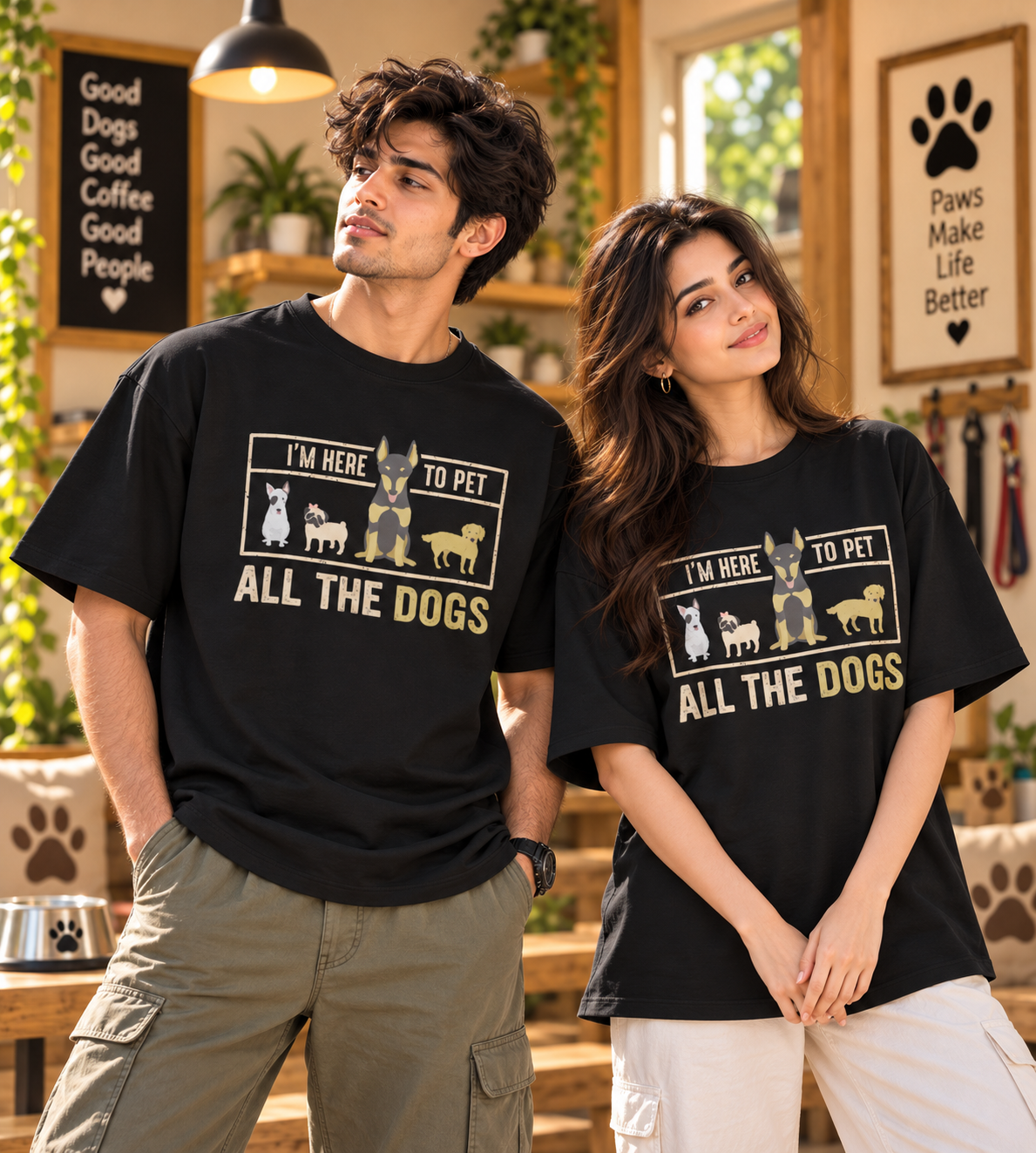 I'm Here To Pet All The Dogs (Black)