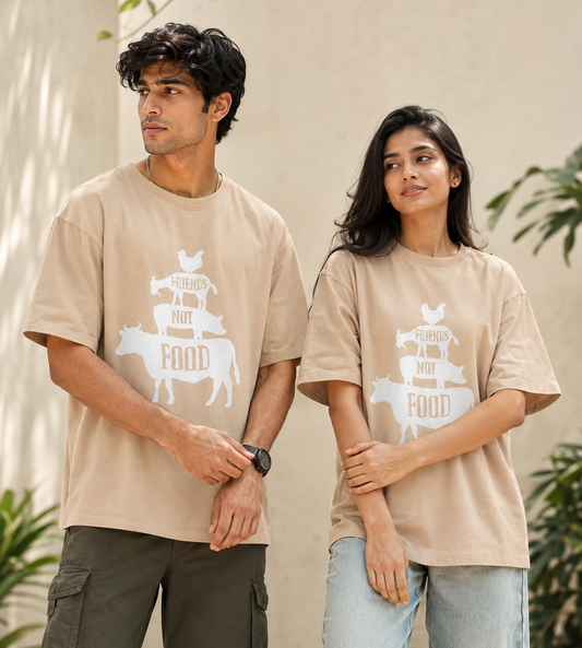 Friends Not Food (Beige)