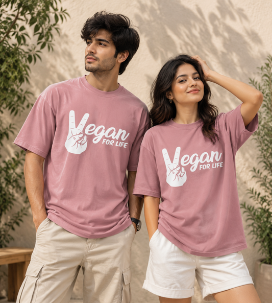 Vegan For Life (Pastel Pink)