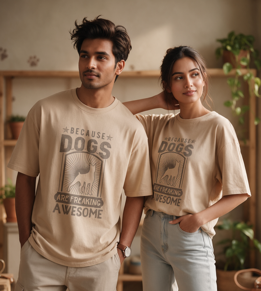 Because Dogs Are Freaking Awesome (Beige)