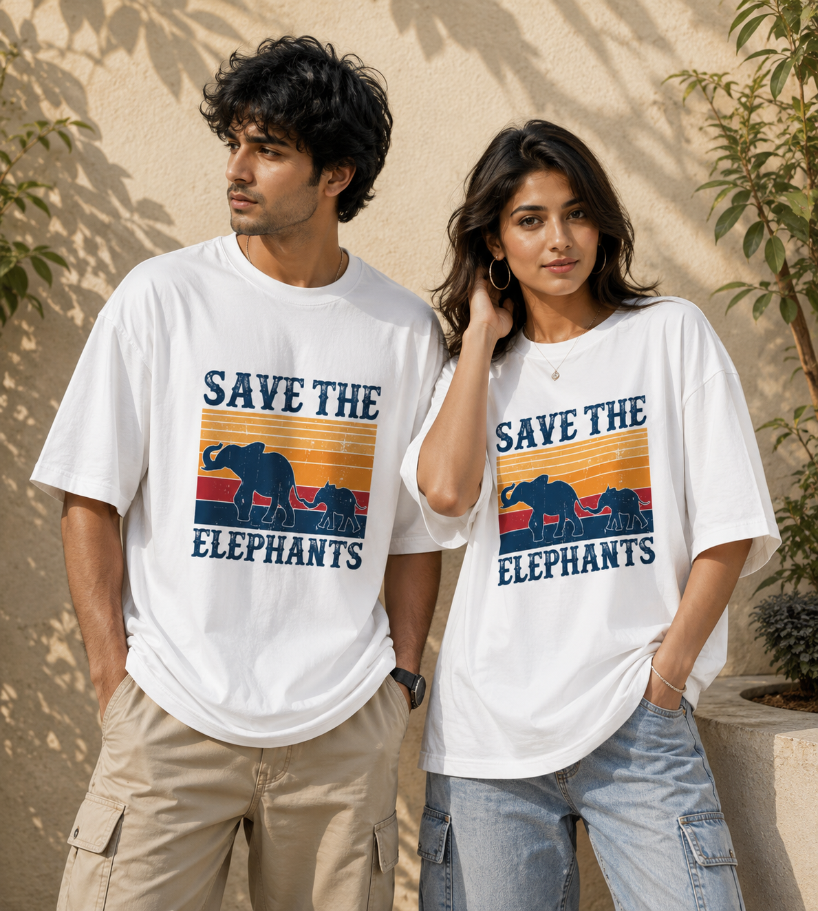 Save The Elephants (White)