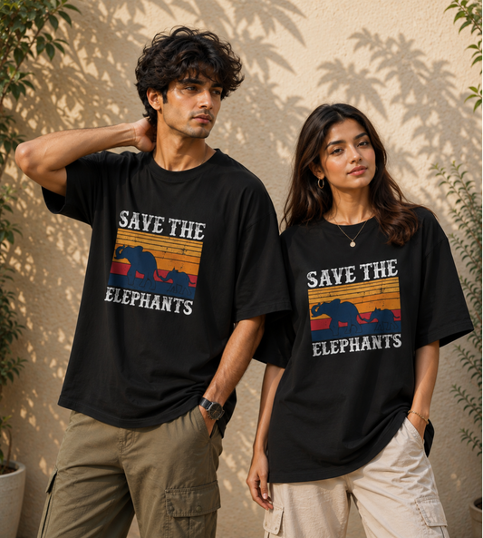 Save The Elephants (Black)