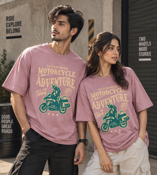 Motorcycle Adventure (Pastel Pink)