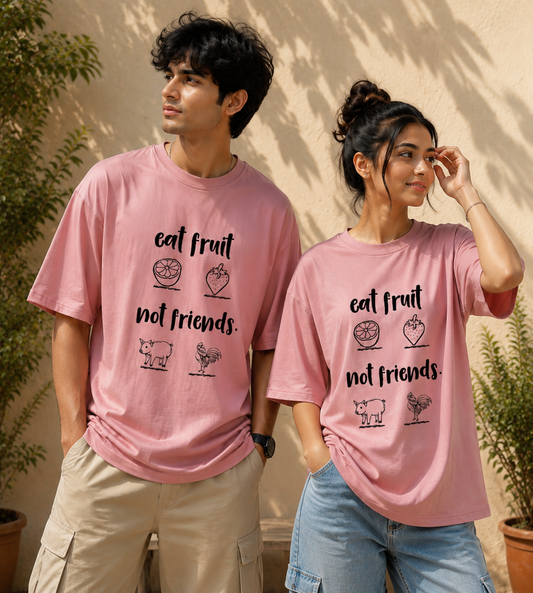 Eat Fruit Not Friends (Pastel Pink)