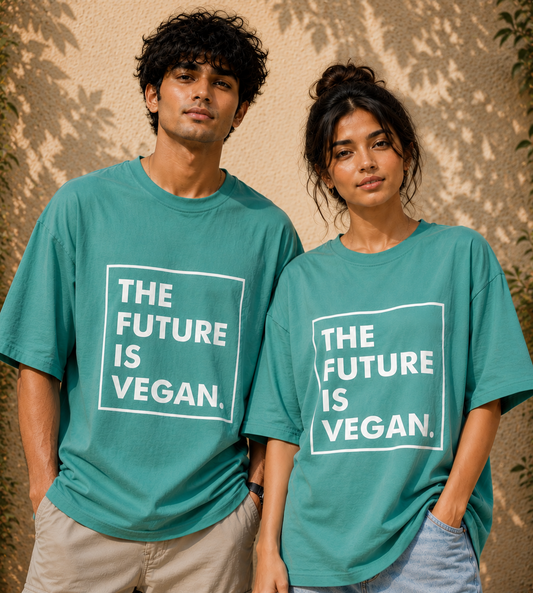 The Future Is Vegan (Dusty Turquoise)