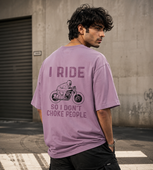 I Ride So I Don't Choke People (Lavender)