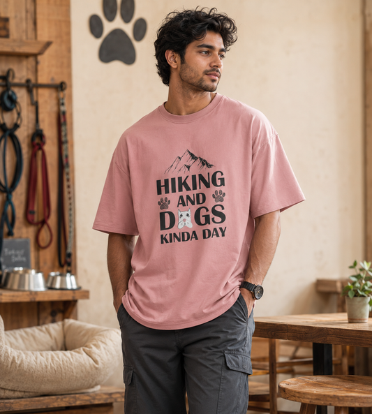 Hiking And Dogs Kinda Day (Pastel Pink)