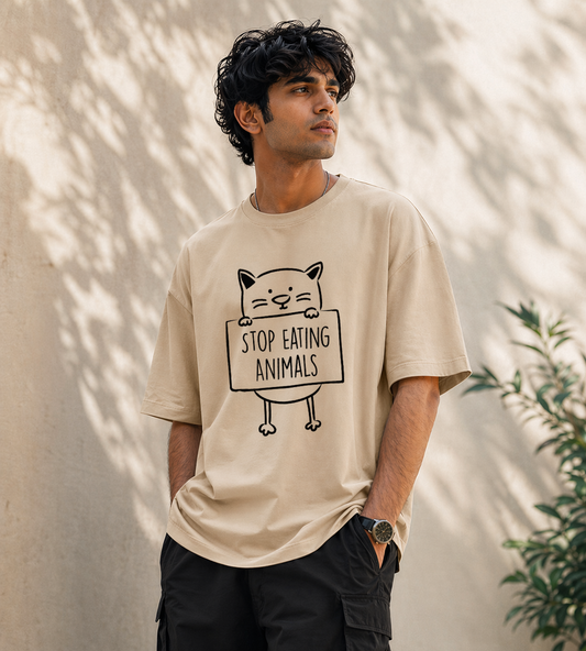 Stop Eating Animals (Beige)