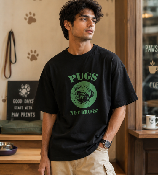 Pugs Not Drugs (Black)