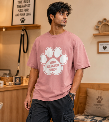 Who Rescued Who (Pastel Pink)