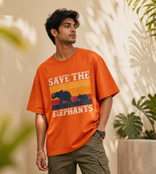 Save The Elephants (Orange)