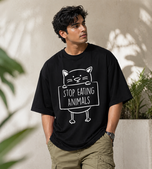 Stop Eating Animals (Black)