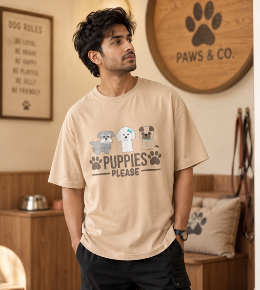 Puppies Please (Beige)