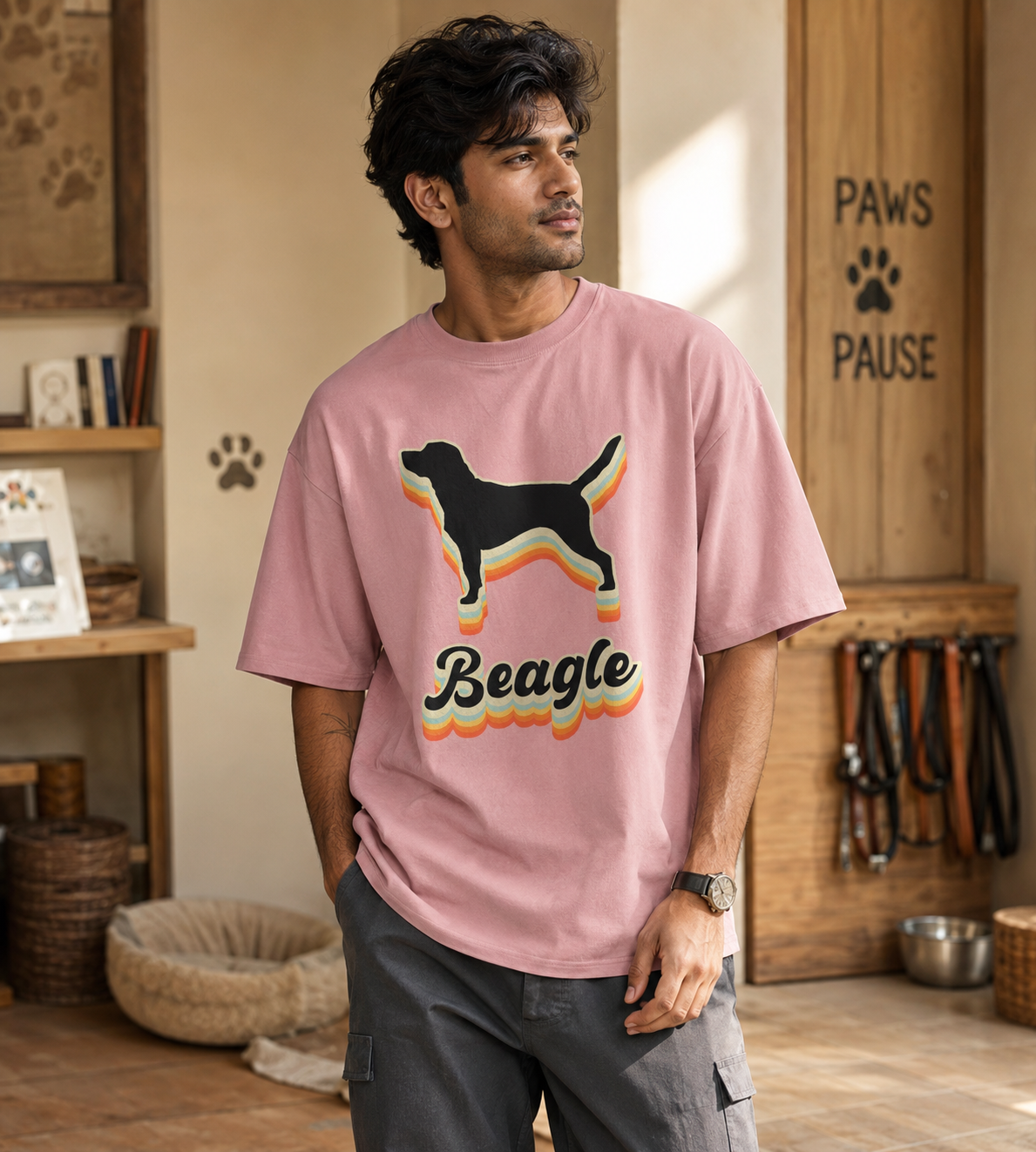 Beagle (Pastel Pink)